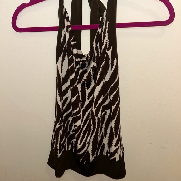 Mcbling style Y2K animal print club halter top - Picture 5 of 5